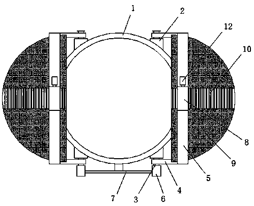 Improved covering and uncovering device and method for steel ladle whole process covering