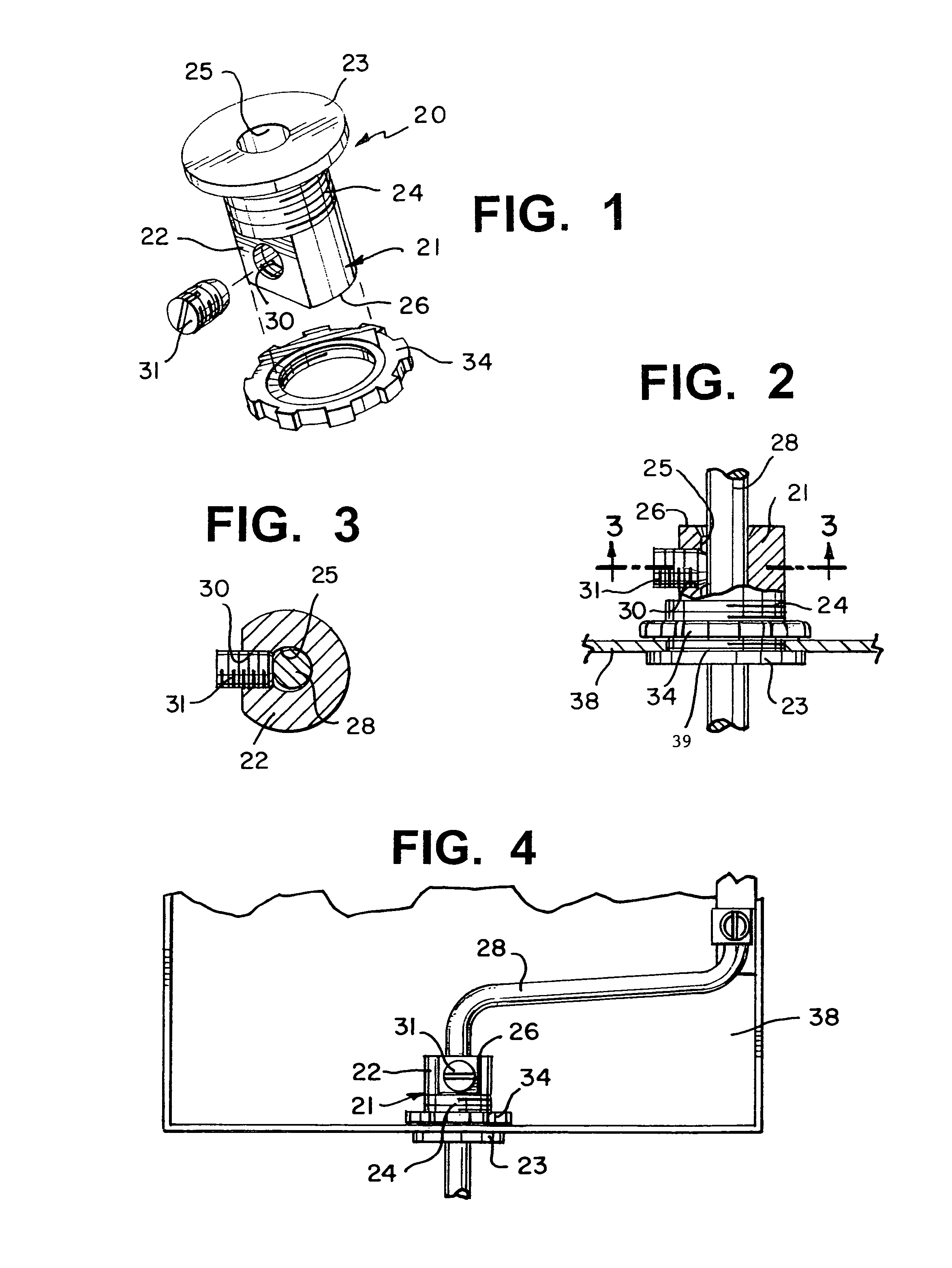 Bonding and grounding clamp/connector for electrode conductors