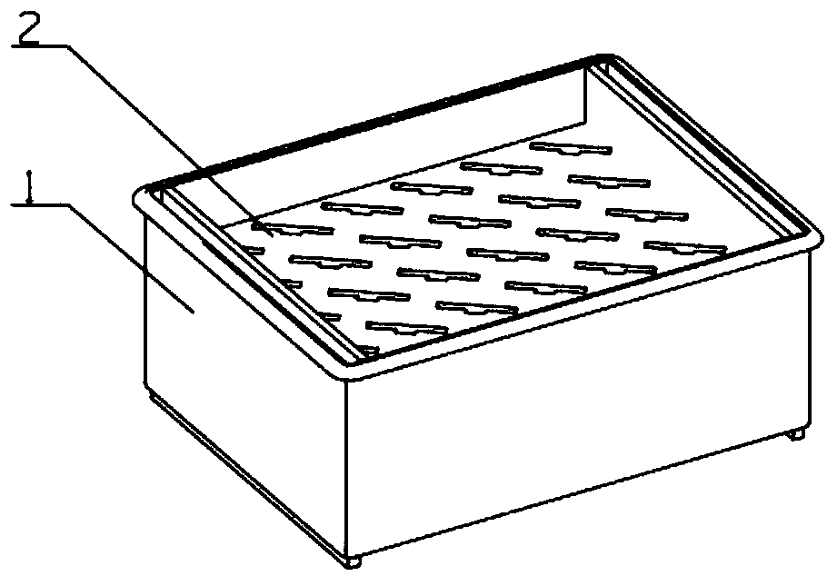 Circulation box used for machining circulation of engine blade