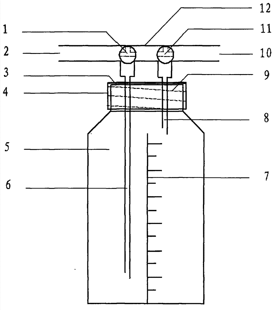 Fast collecting device of liquid tissue in operations