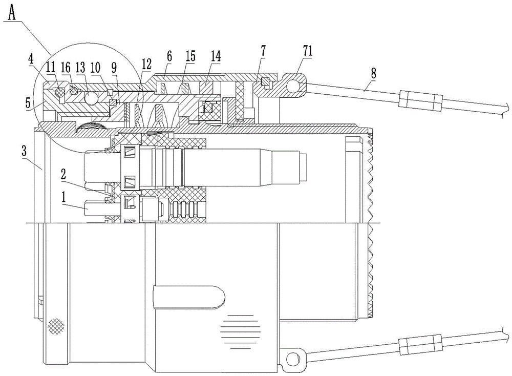 Direct-pull separated connector