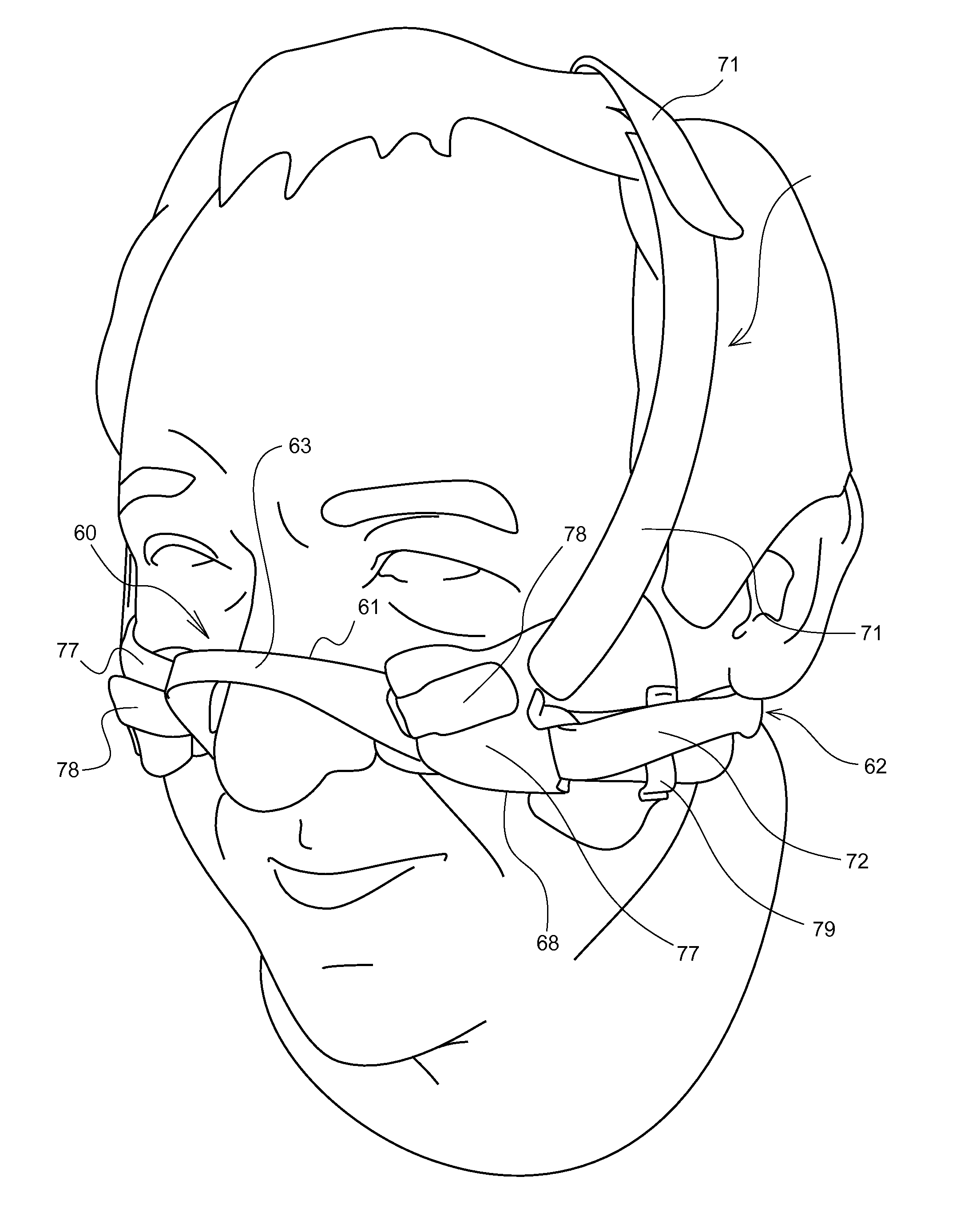Devices to dilate nasal airways for various applications involving: activities using goggles with a helmet or goggles alone; swimming with goggles, without or with a swim cap; sleep; sleep with a cpap mask; and for physical activities