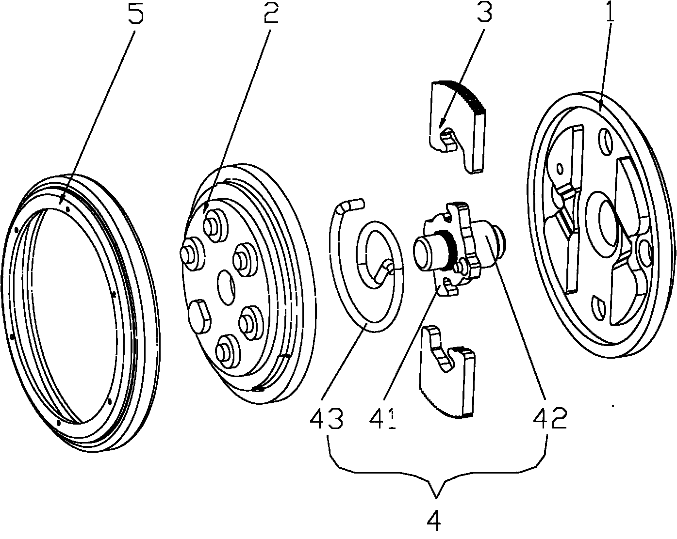 Two-point disc angle adjuster