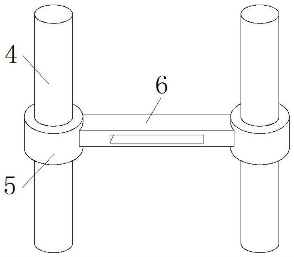 Portable building steel bar rust removal device with conveying and rotating structure