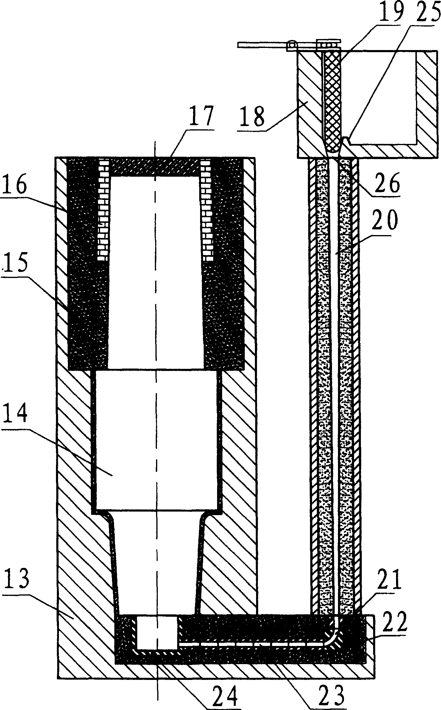 Integral casting method of cast steel supporting roller