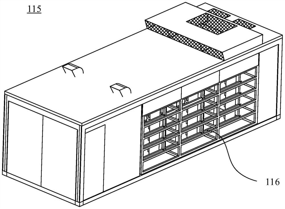 Emergency door device for battery swap station, control method of emergency door device and battery swap station