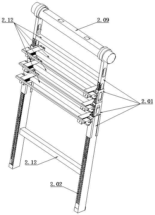 Multifunctional operation ladder trolley