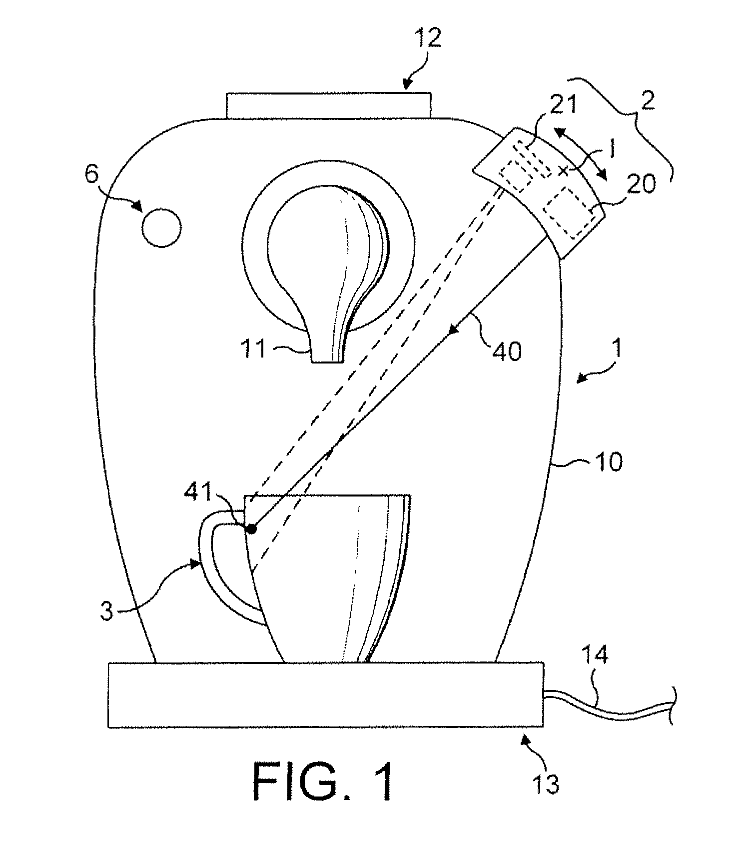 Device and method for controlling the filling of a cup by a vending machine
