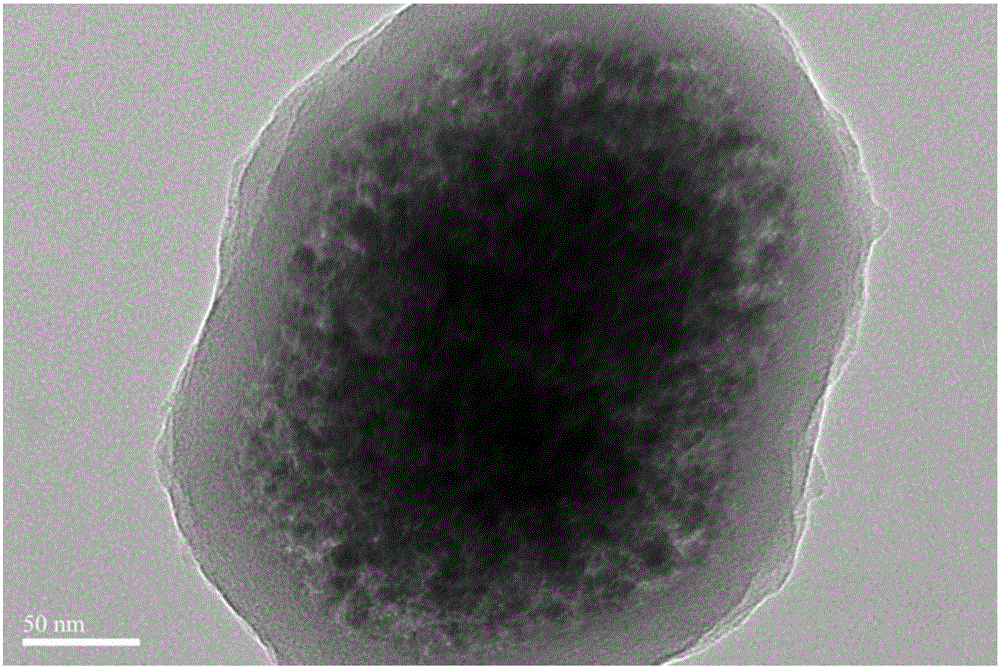 Method for preparing functionalized carbon-coated magnetic nanoparticles