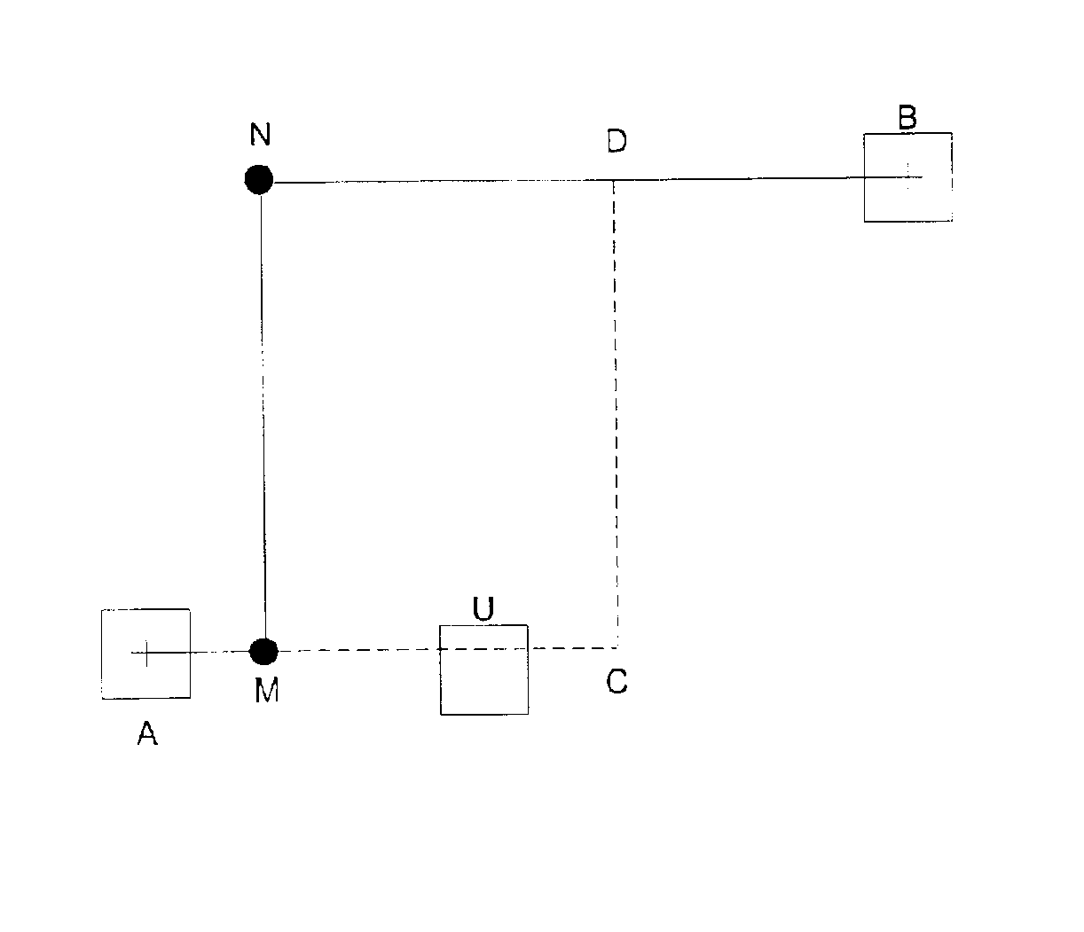 Method for routing connections in the display of a network topology