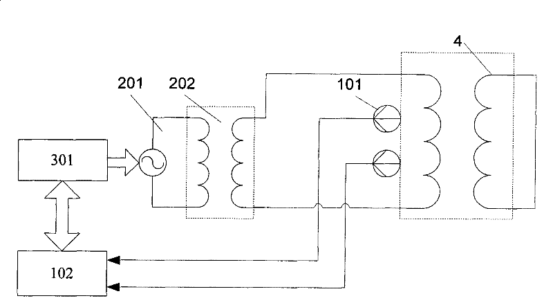 Method for detecting transformer winding state by using constant-current sweep frequency power source excitation