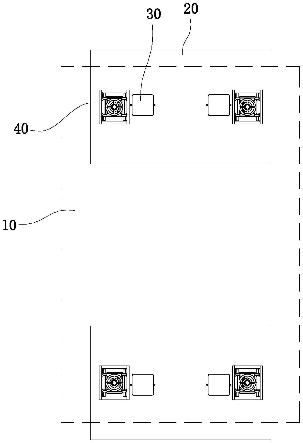 A positioning structure of a bridge frame and its positioning construction method