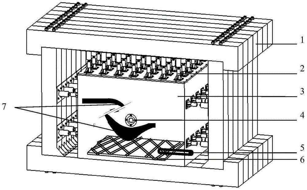 Similar simulation test method for coal and gas outburst based on geomechanics model test