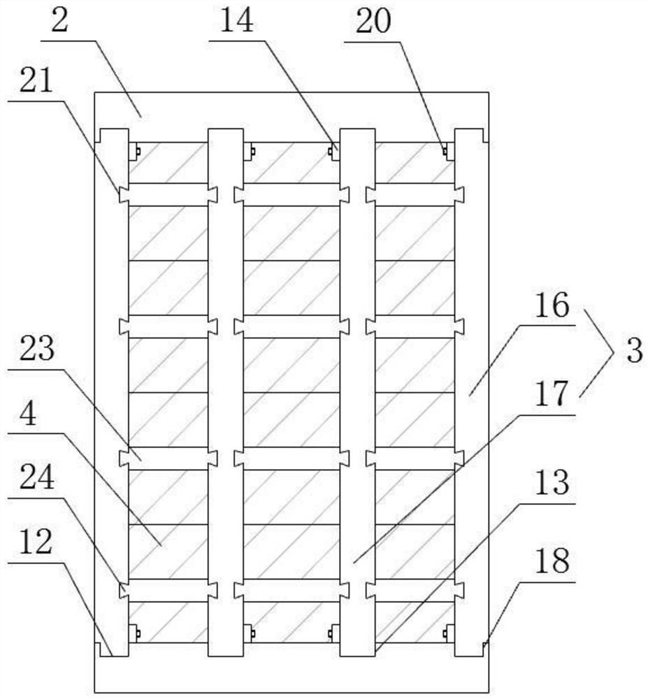 Artistic wood square modeling wall structure and using method thereof