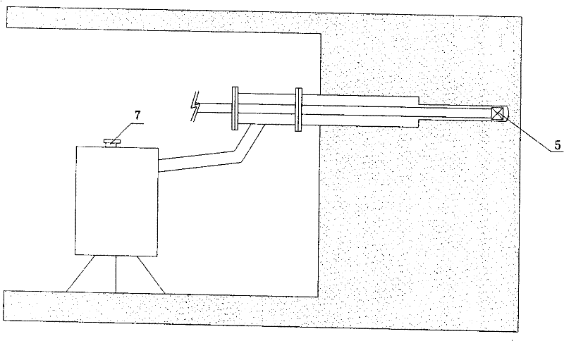 Wind pressure air drilling equipment in downhole soft outbursting coal bed and process matched therewith