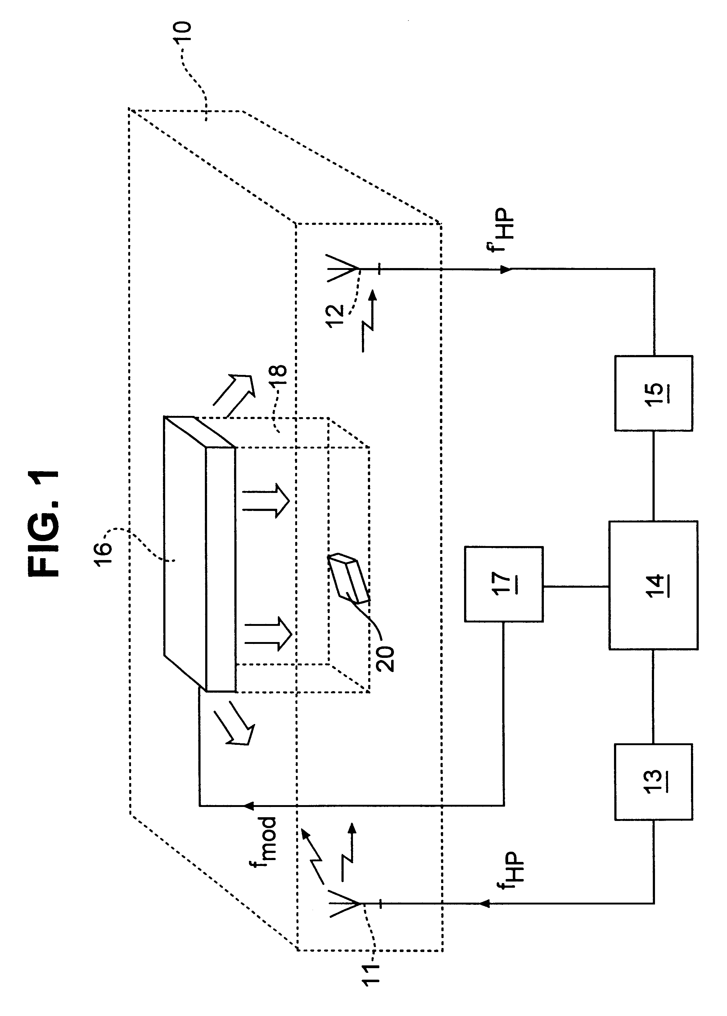 Sensor and method for remote detection of objects