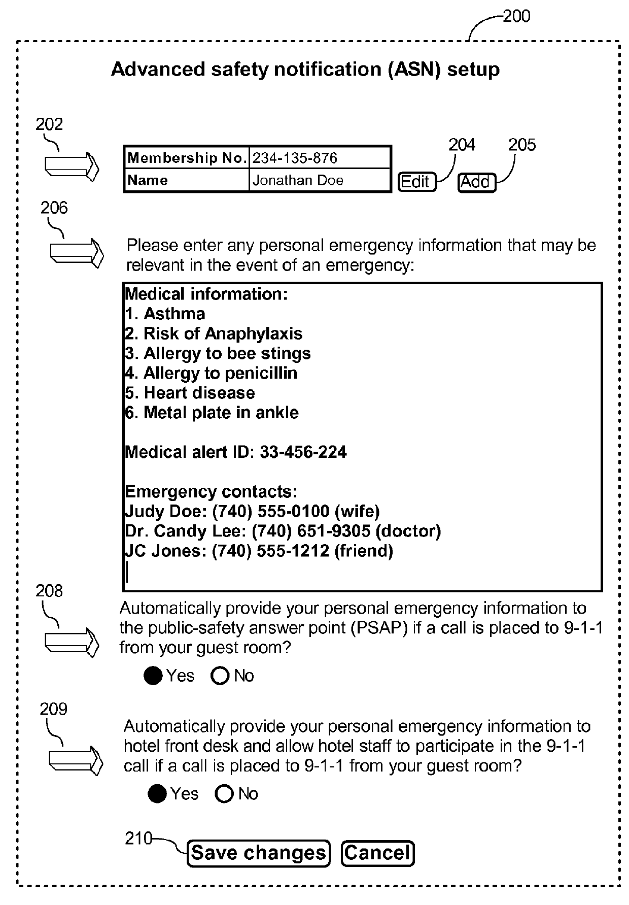 Providing to a public-safety answering point emergency information associated with an emergency call