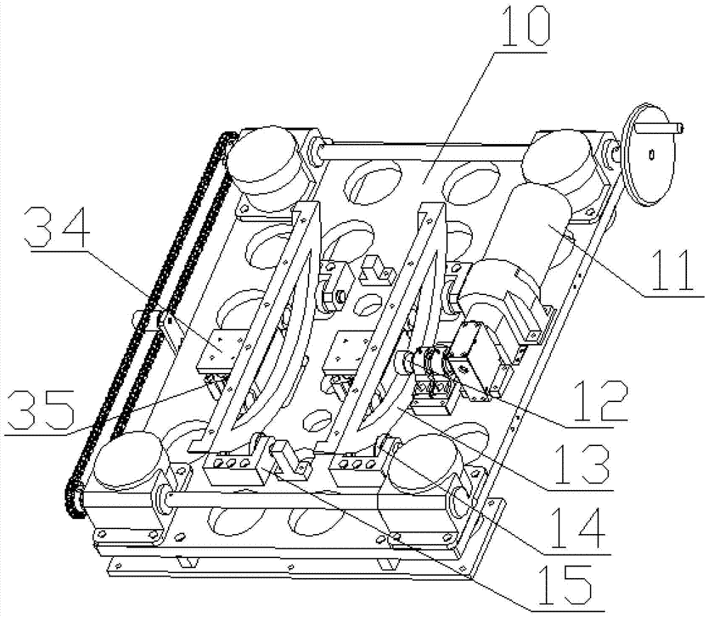 A fixed-length cutting device capable of adjusting the cutting angle in multiple directions