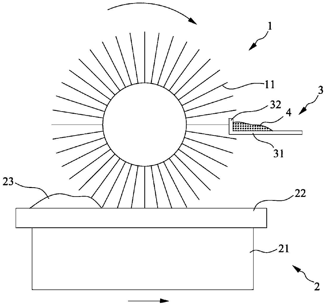 A method and device for removing glue from a heat sink of a semiconductor device