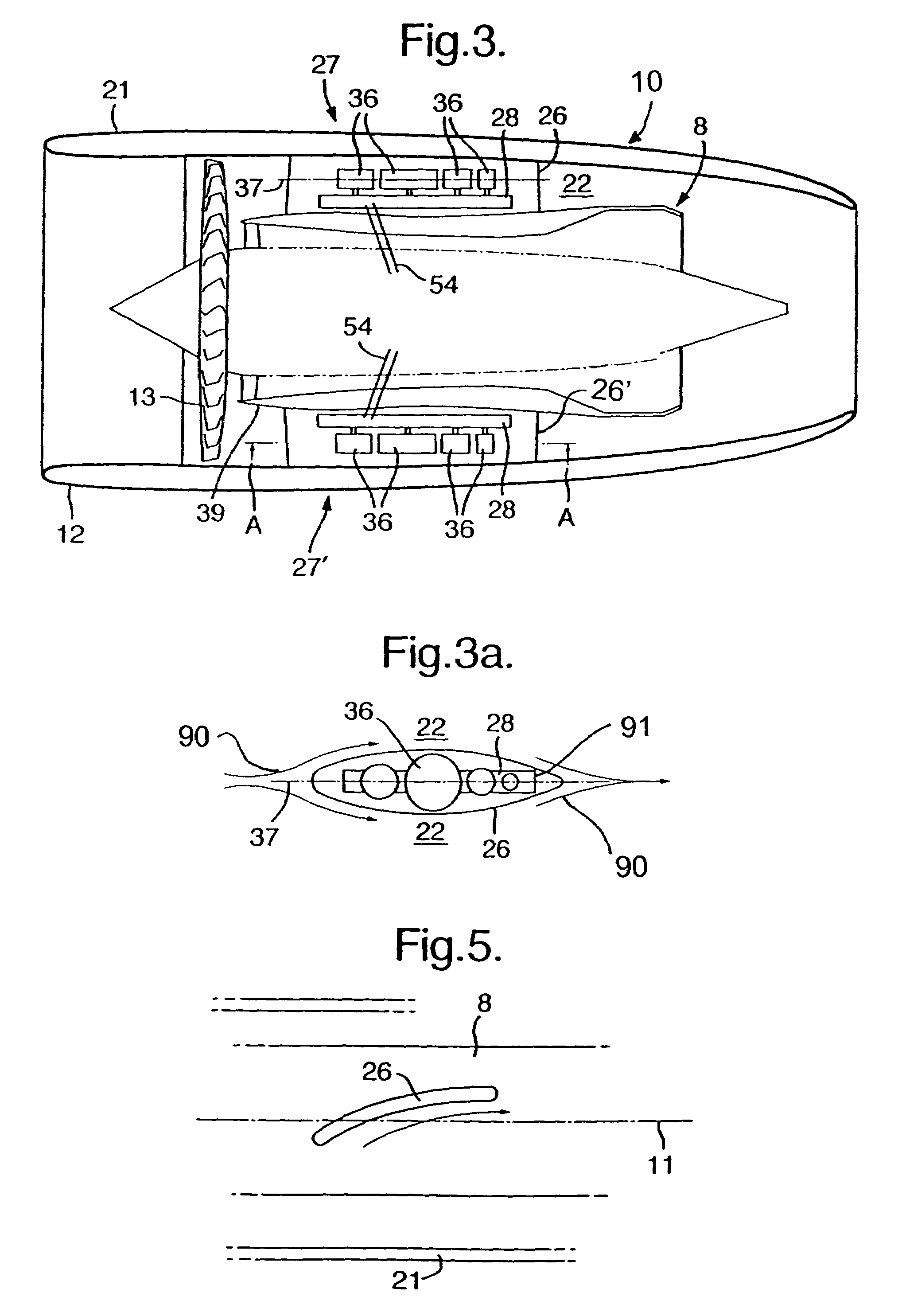 Aircraft engine arrangement