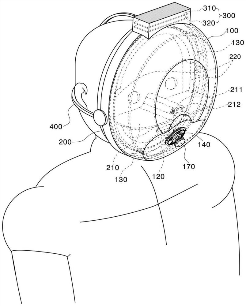 Portable protective device for preventing respiratory viruses