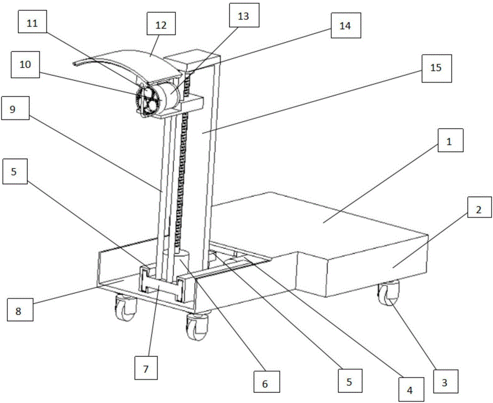 Automatic automotive nonskid chain installing device