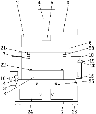 EVA secondary foaming formation machine and formation method thereof