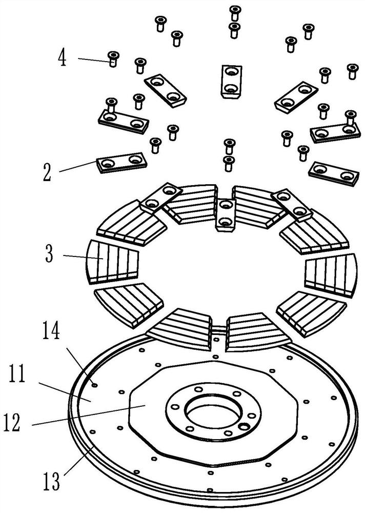 Single-rotor disc applied to disc type motor