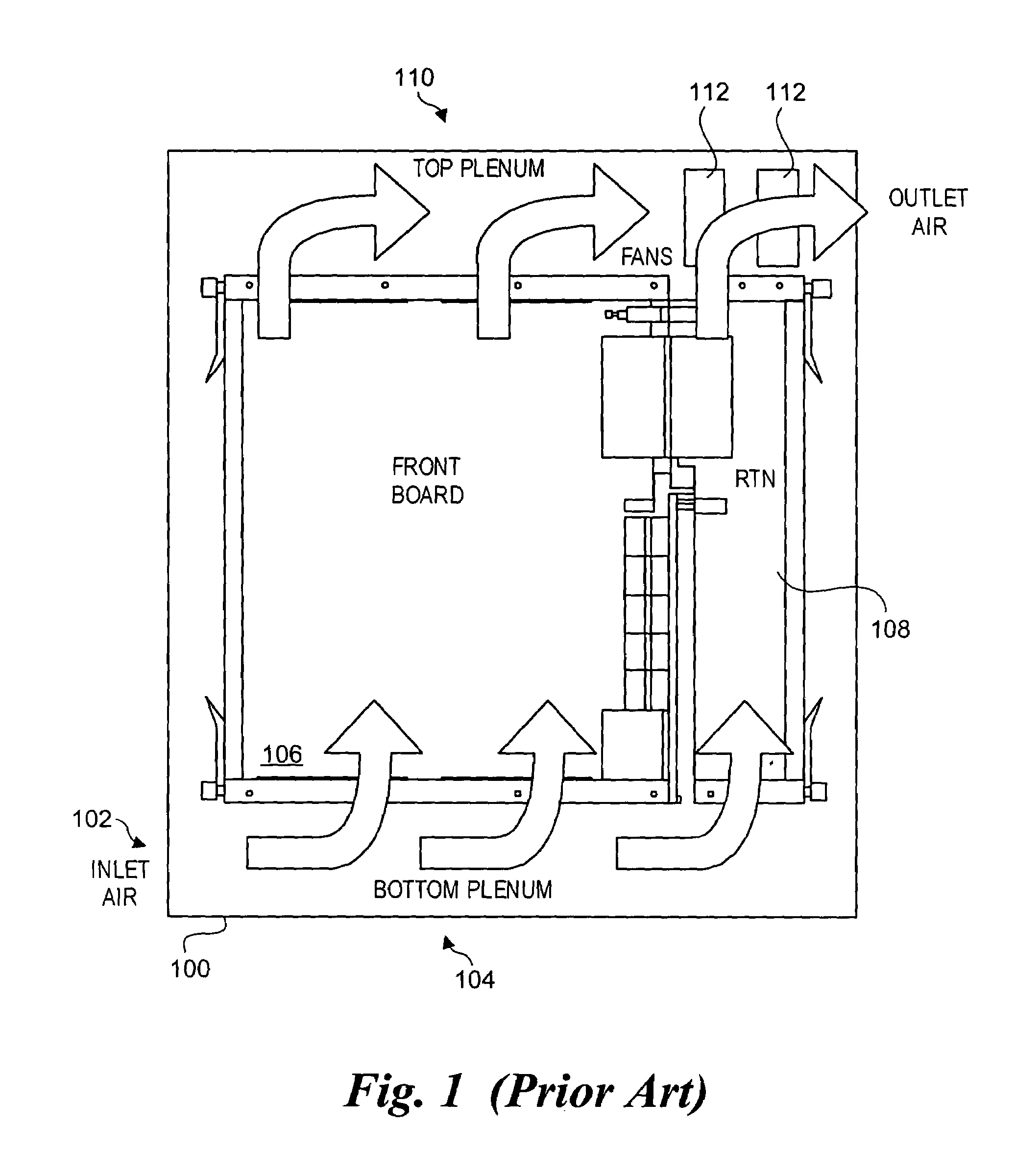 ATCA integrated heatsink and core power distribution mechanism