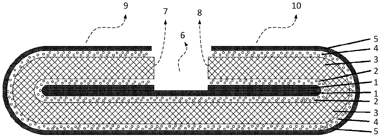 Paper diaper absorption core and preparation method thereof