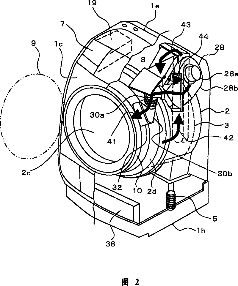 Dring machine and washing drying machine