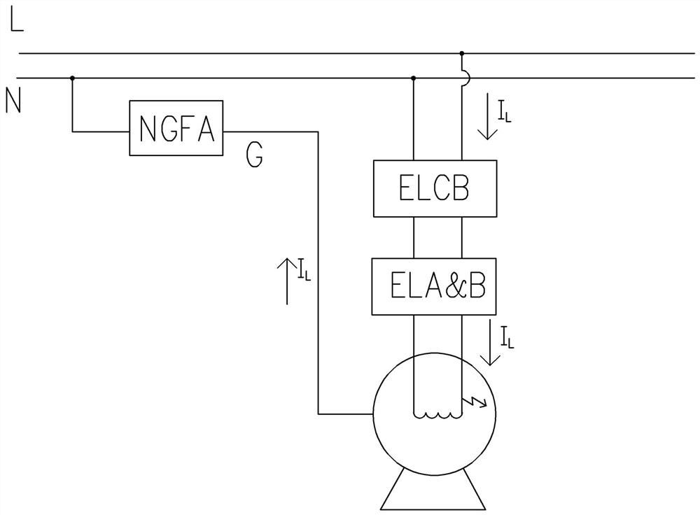 Zero wire and ground wire danger early warning circuit breaker