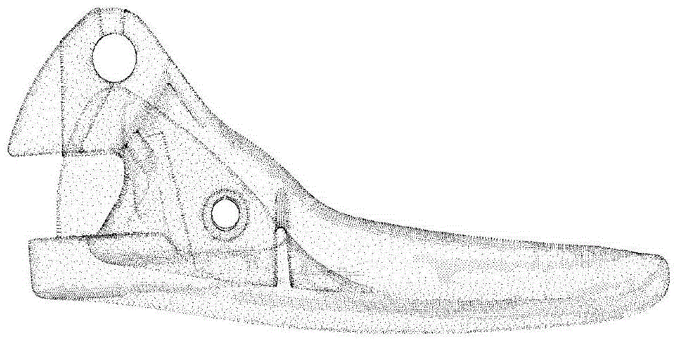 Point cloud simplification method based on curved surface change