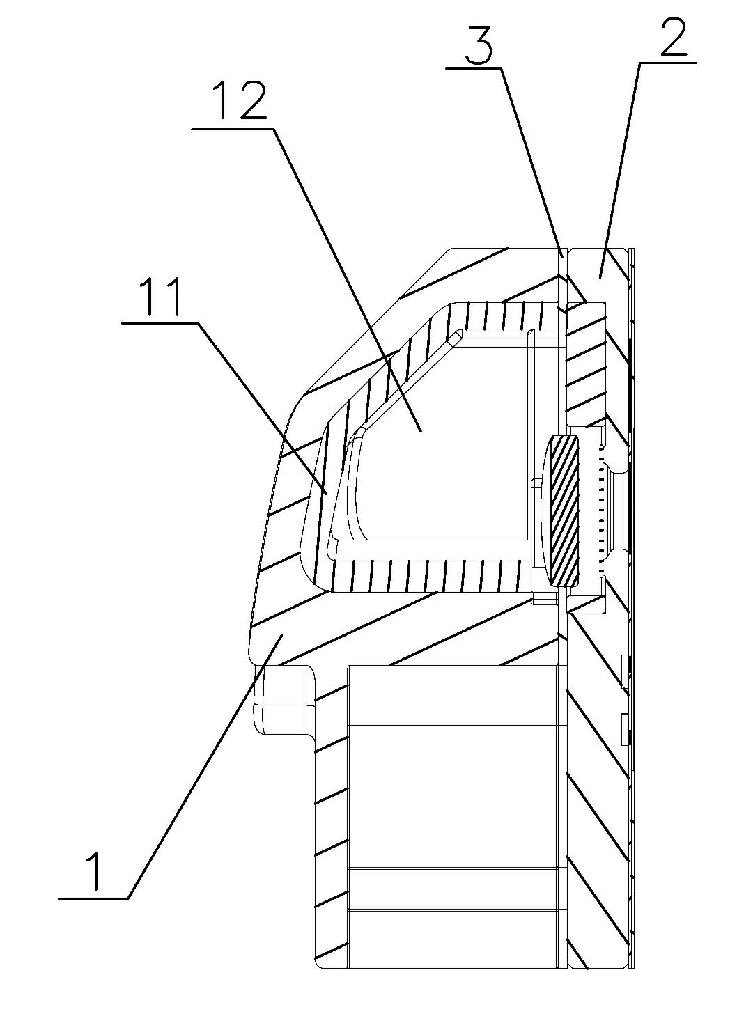 Exhausting and sound deadening structure of refrigerator compressor