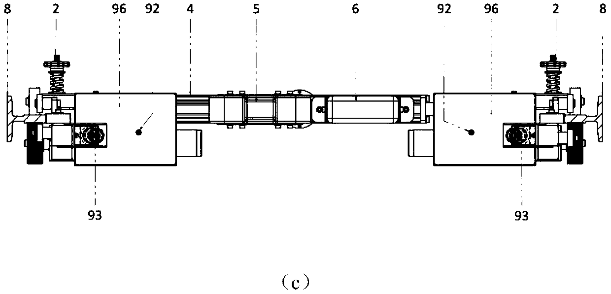 Elevator guide rail quality detecting device and method