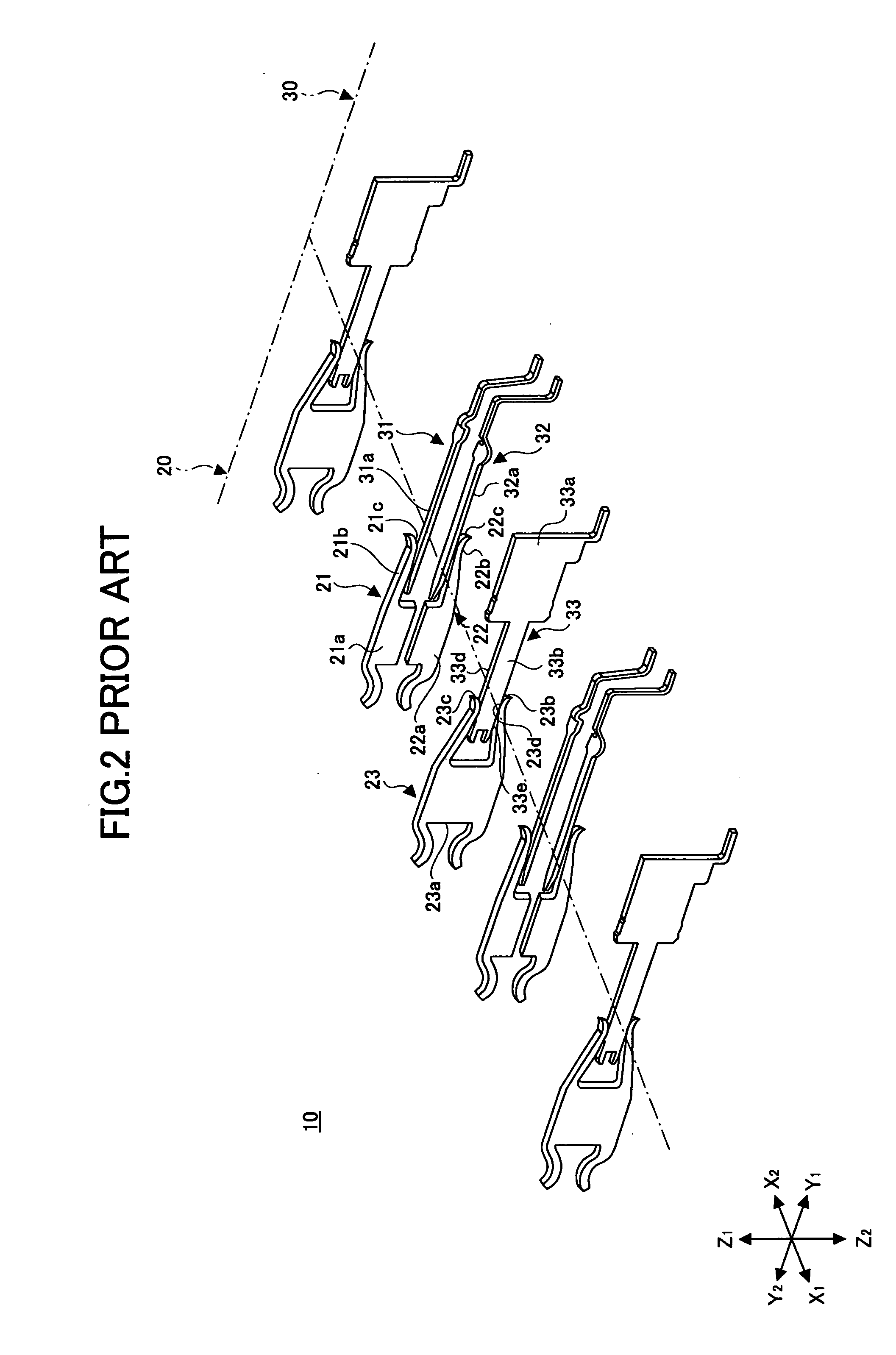 Connector unit for differential transmission