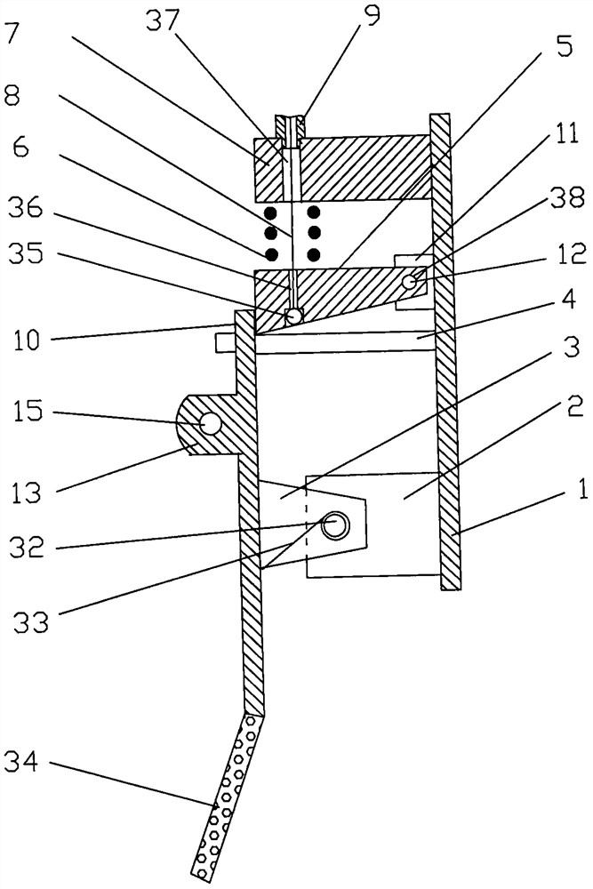 Foot-operated gas pedal prevention device with converter