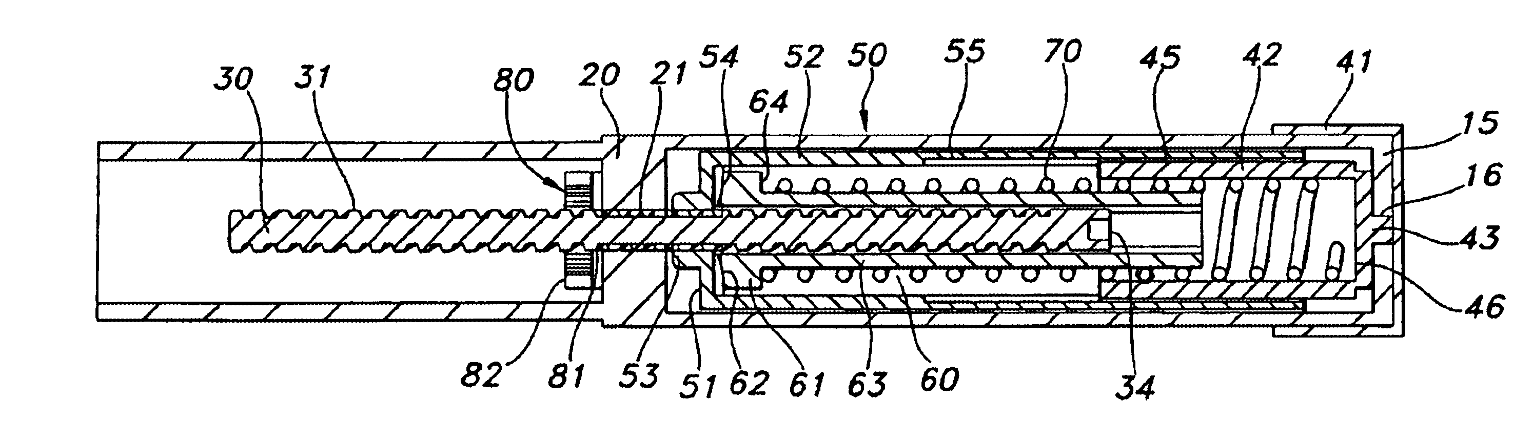 Automatic injection device with reset feature