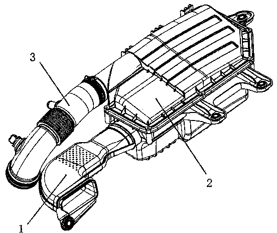 Air inlet device of automobile engine and automobile with air inlet device