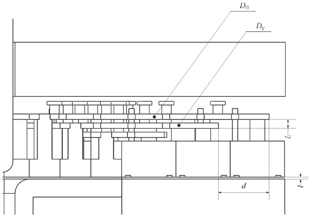 Distributed blank-holding force generating device and control method for electro-permanent-magnet composite box-type stamping process