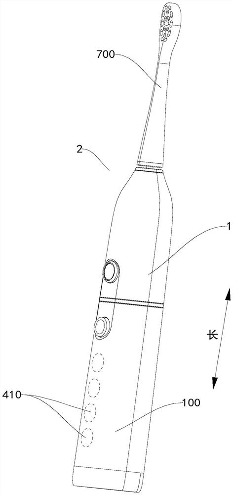 Personal care equipment hand tool, personal care equipment and light-transmitting structure processing technology