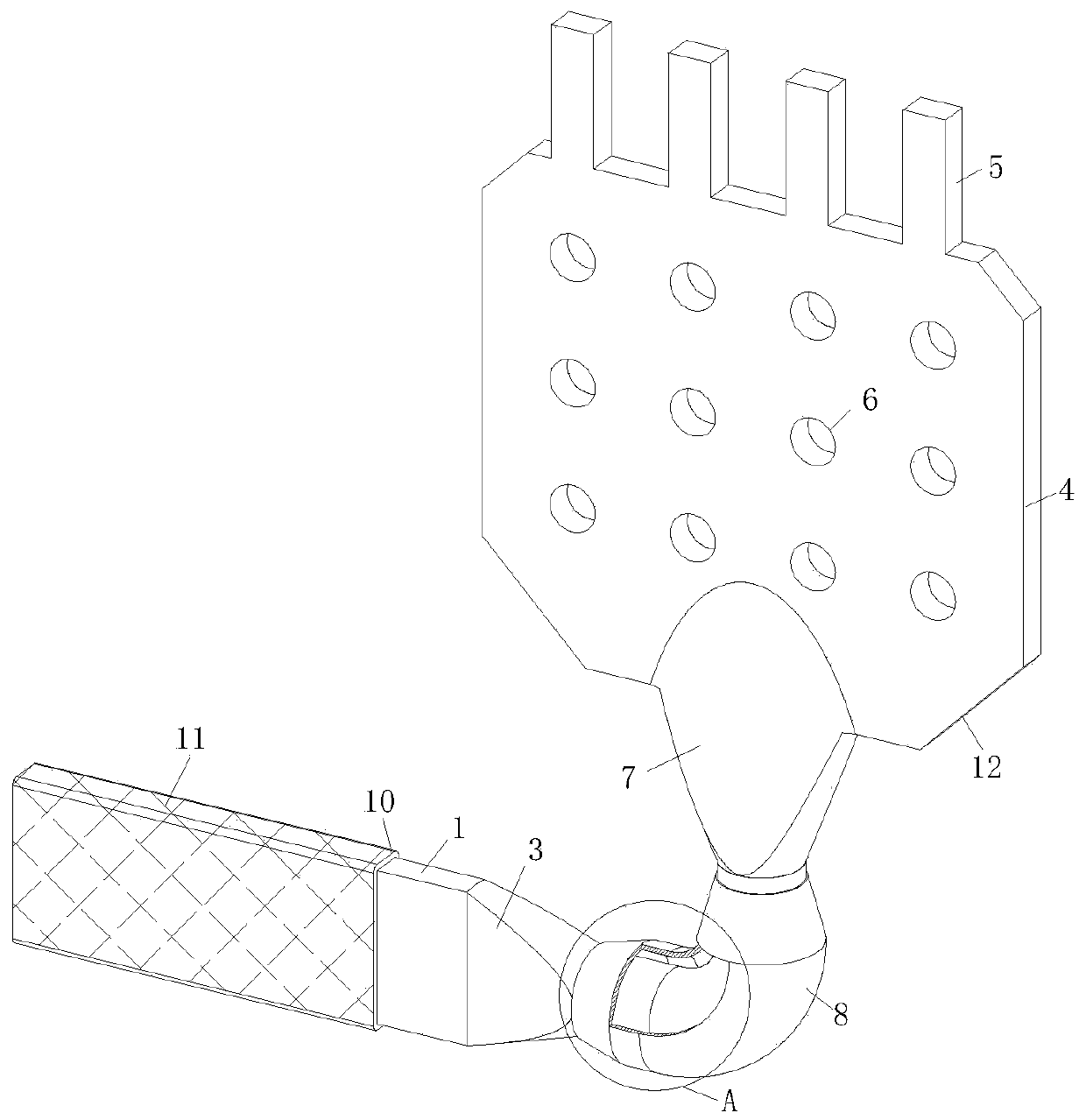 Low-voltage bypass copper busbar