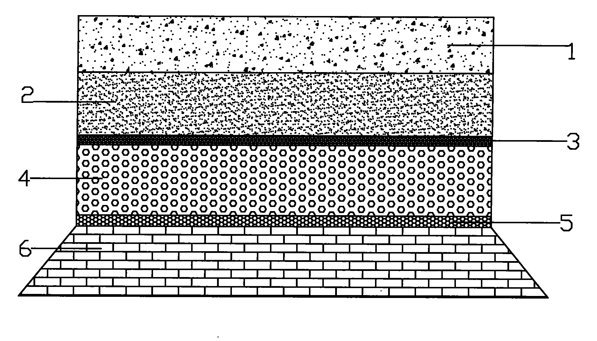 Waterproof pavement structure and construction method thereof