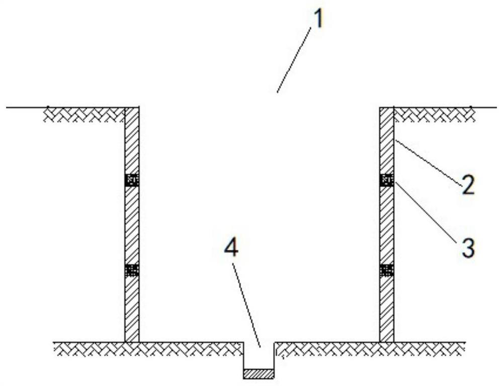 Reverse construction method for pipe-jacking bricked working well