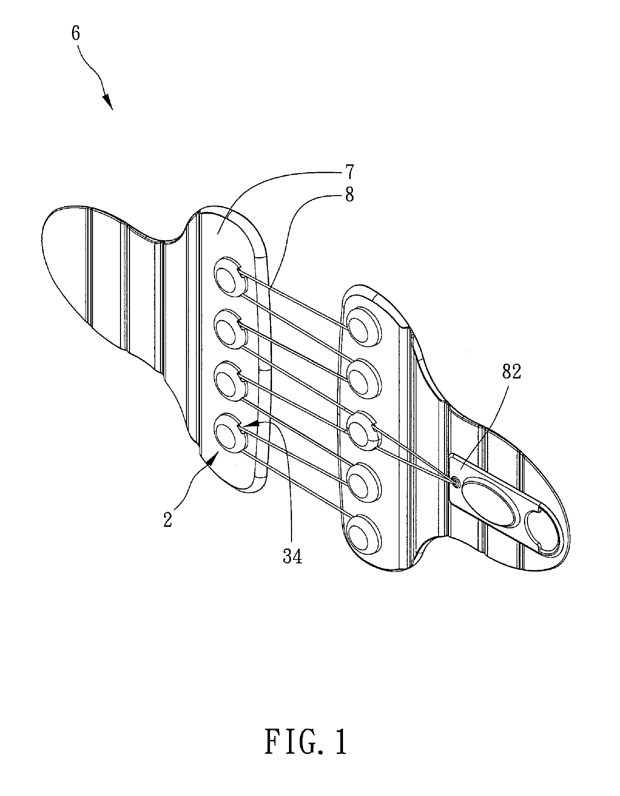 Orthosis device and thread-guiding structure thereof