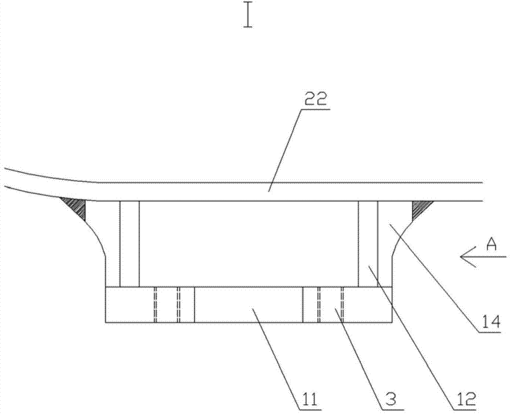 Anti-lateral-rolling torsion bar installing structure and bogie applying same