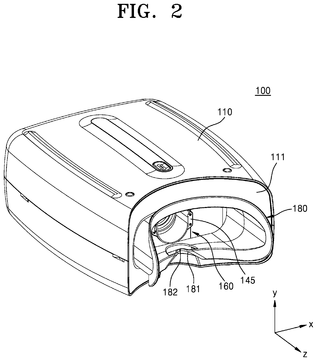 Fundus oculi imaging device and fundus oculi imaging method using same