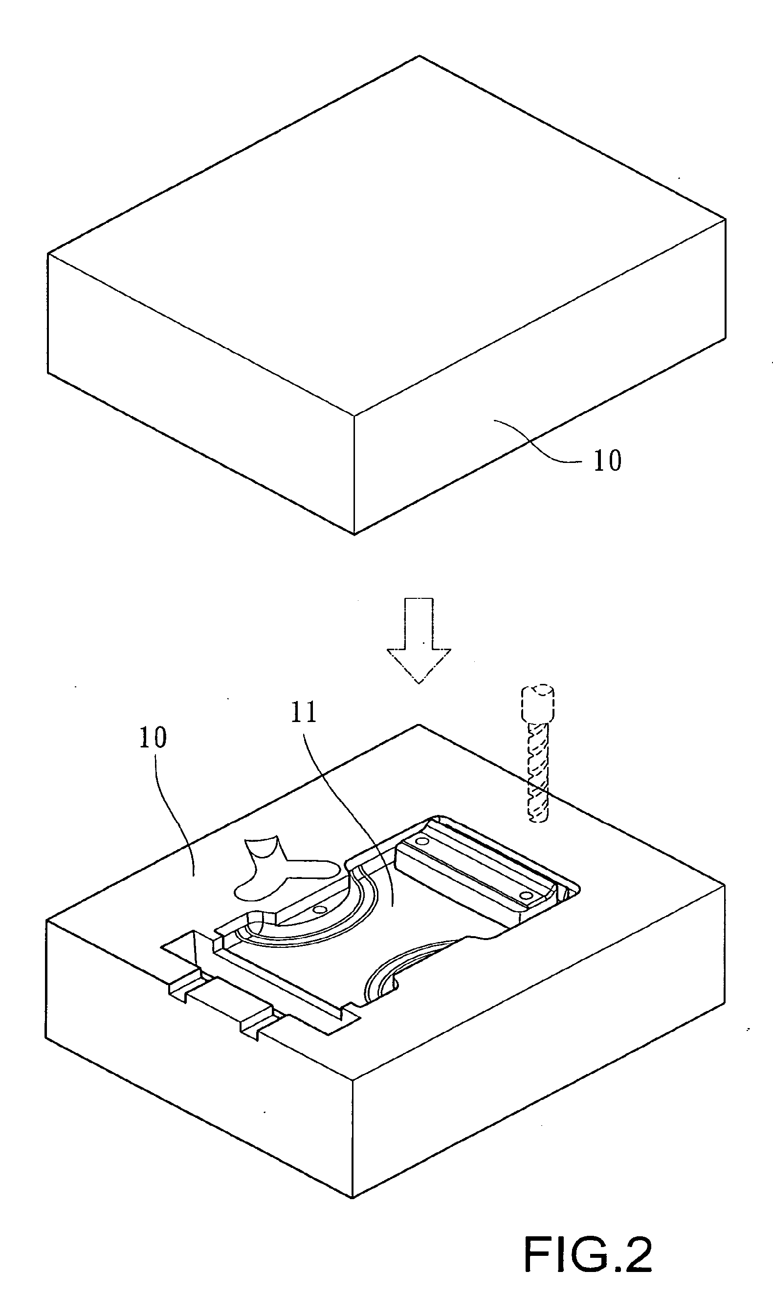 Fastener structure with a fine pattern on a surface thereof