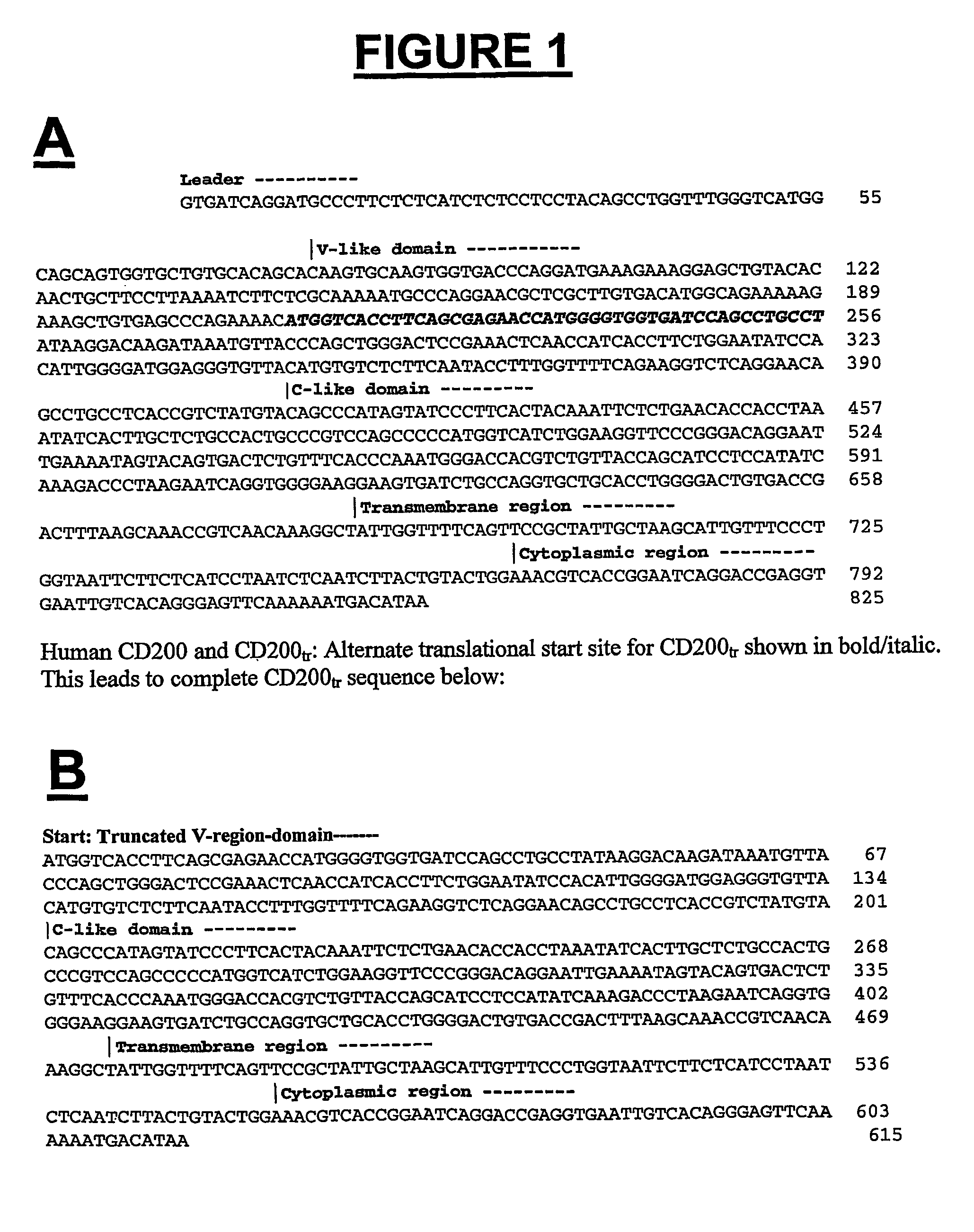 Truncated CD200