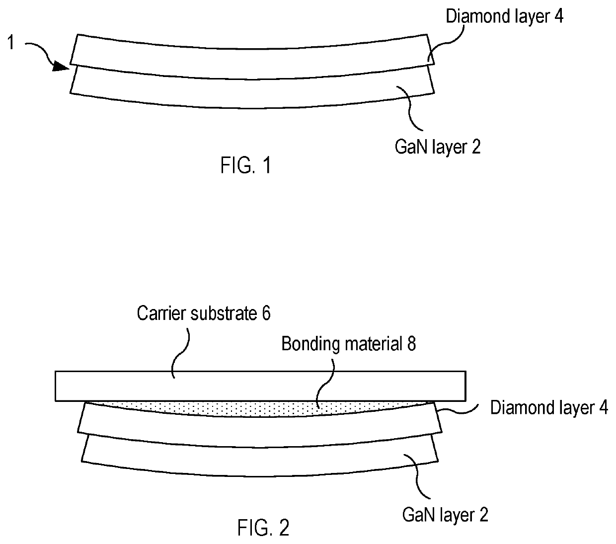 Mounting of semiconductor-on-diamond wafers for device processing